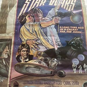 Original Vintage Star Wars Poster Rare